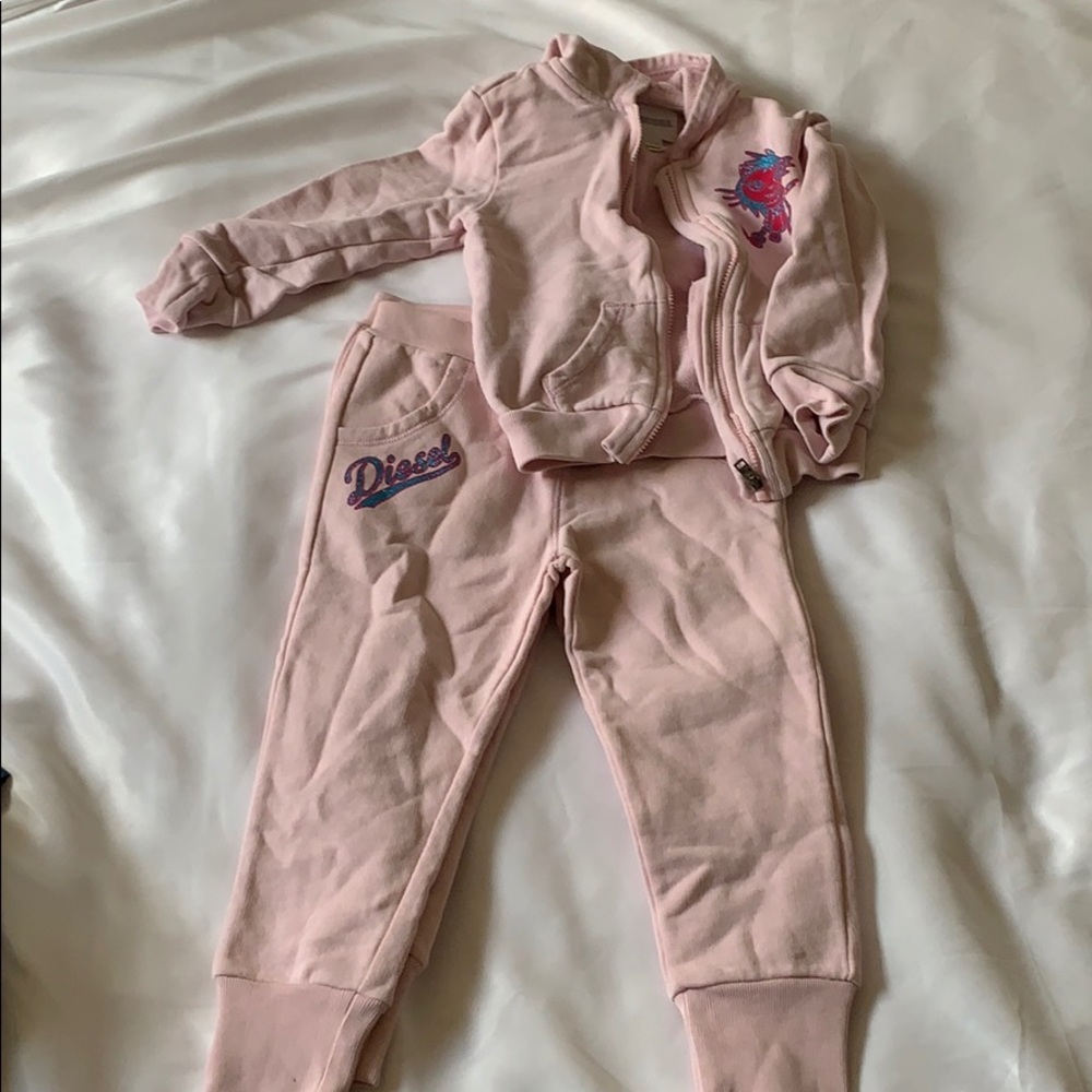 Girls Diesel 2 piece tracksuit